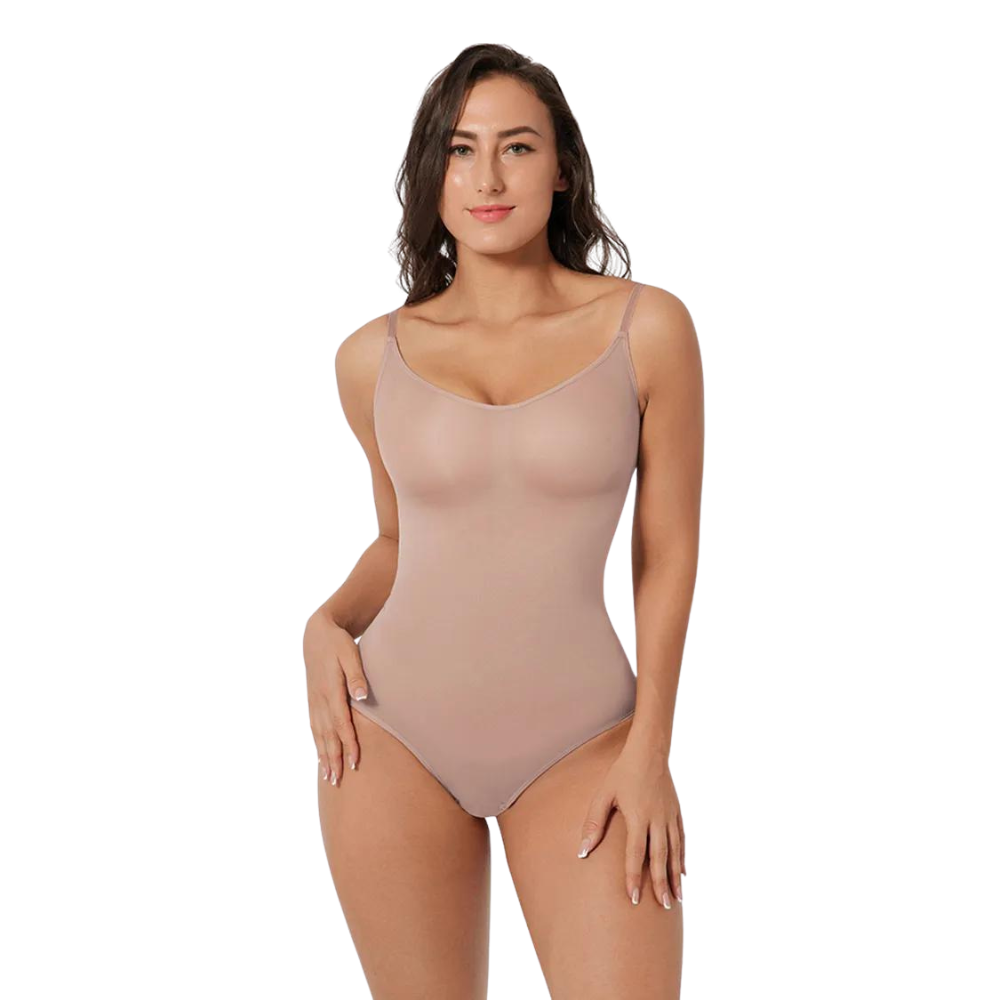 Pacoco Women's 5D Black Technology Body Shaper Bodysuit With Chest Wrapping  And Hip Lifting Design Waist Trainer (1-Beige, M) at  Women's  Clothing store