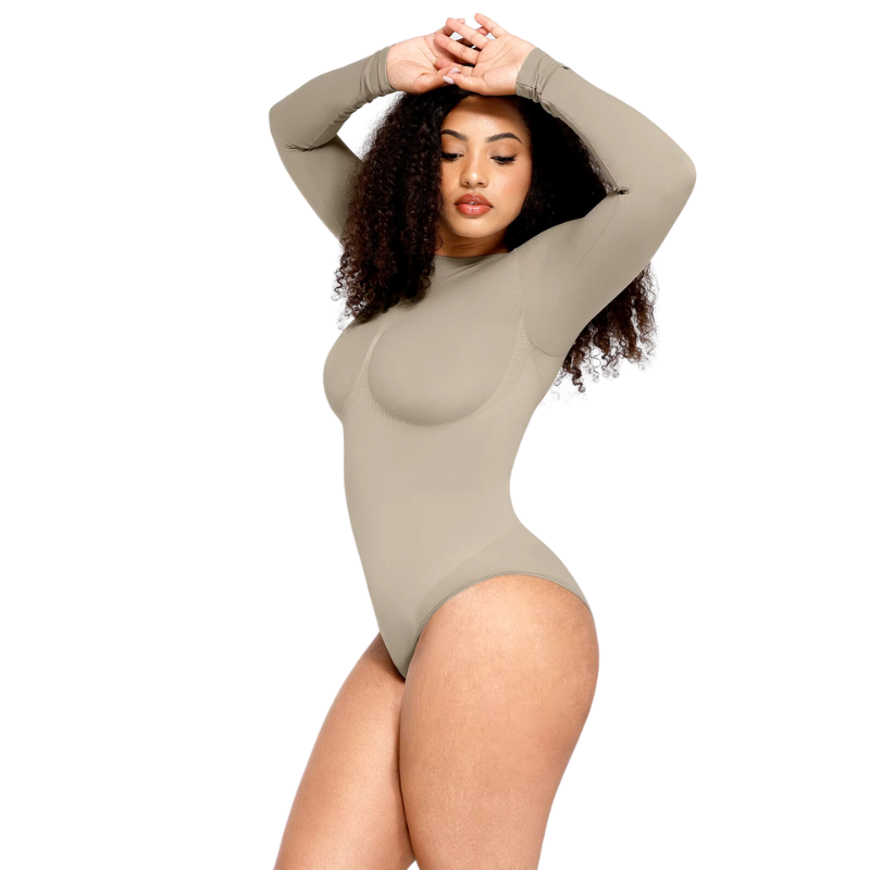 Round Neck Long Sleeve Bodysuit