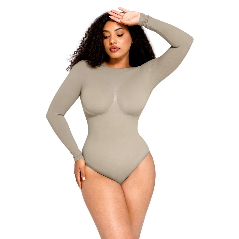 Round Neck Long Sleeve Bodysuit