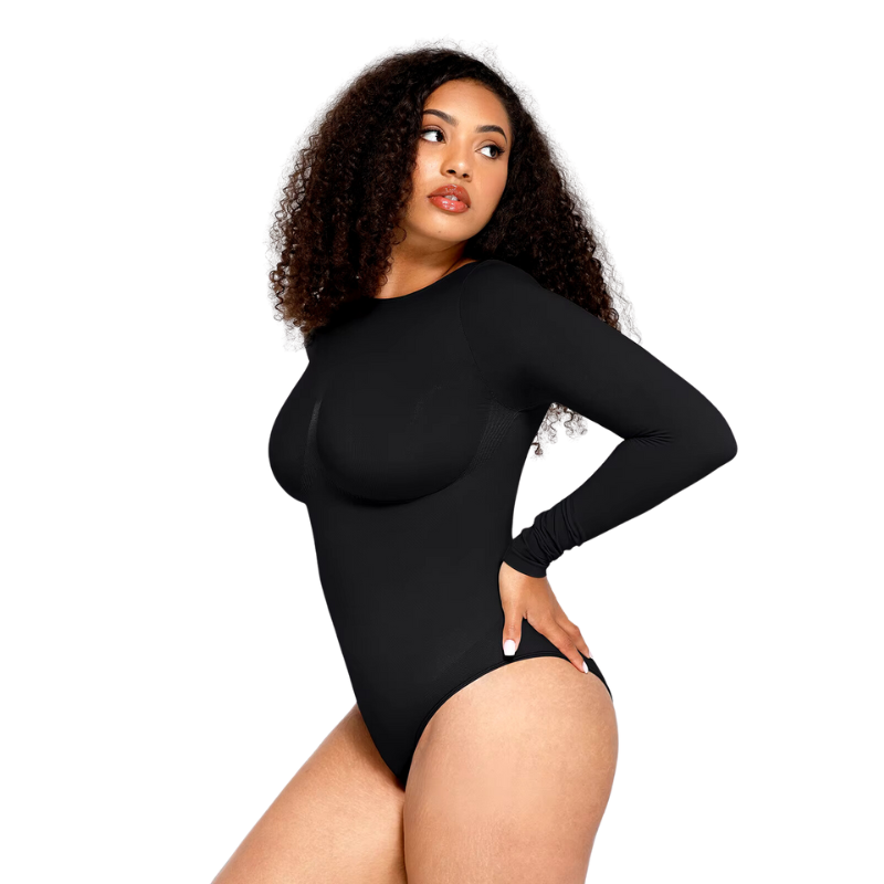 Round Neck Long Sleeve Bodysuit