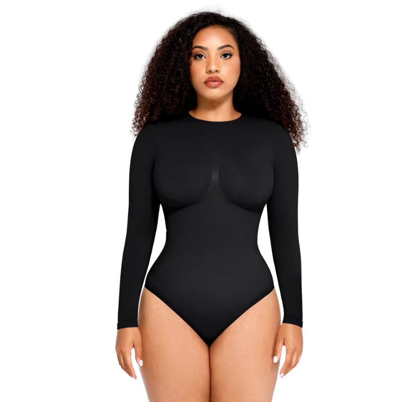 Round Neck Long Sleeve Bodysuit